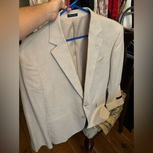 Men’s. Cotton 42S classic fit basketweave sport coat
